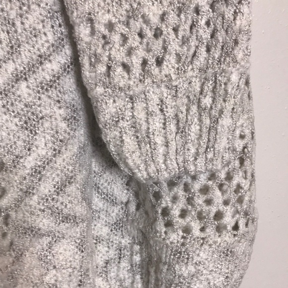 >>LAST<< Emerson Oversized Knit Cardi - Gray/Ivory - Picture 6 of 7